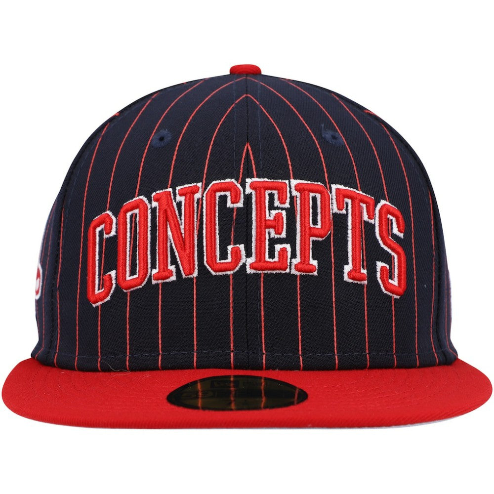 Boston Red Sox New Era Concepts Pinstripe 59FIFTY Fitted Hat - Navy - New Era on Sale