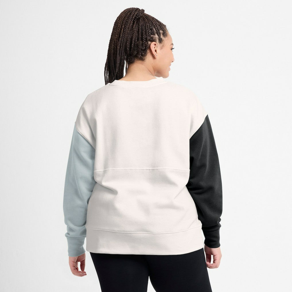 Fanatics Las Vegas Raiders Women's Colorblock Primary Logo Pullover Sweatshirt White