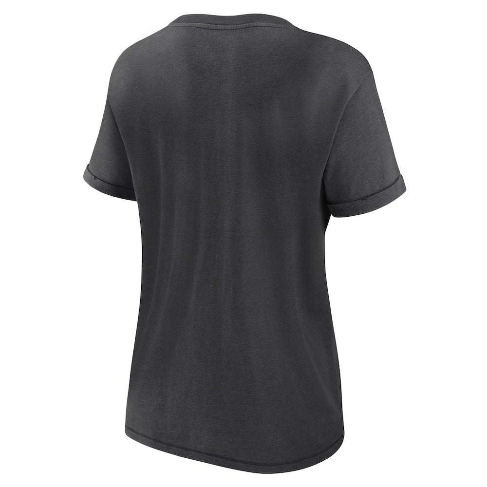 Fanatics Las Vegas Raiders Women's Hit Snow Washed T-Shirt Charcoal