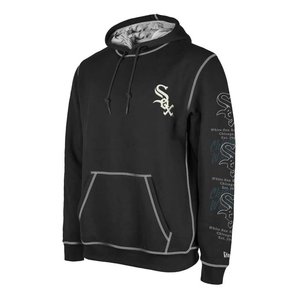 Chicago White Sox New Era Team Split Pullover Hoodie - Black - New Era Online