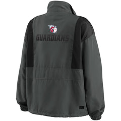 Cleveland Guardians WEAR by Erin Andrews Women's Packable Half-Zip Jacket - Charcoal - MLB Online