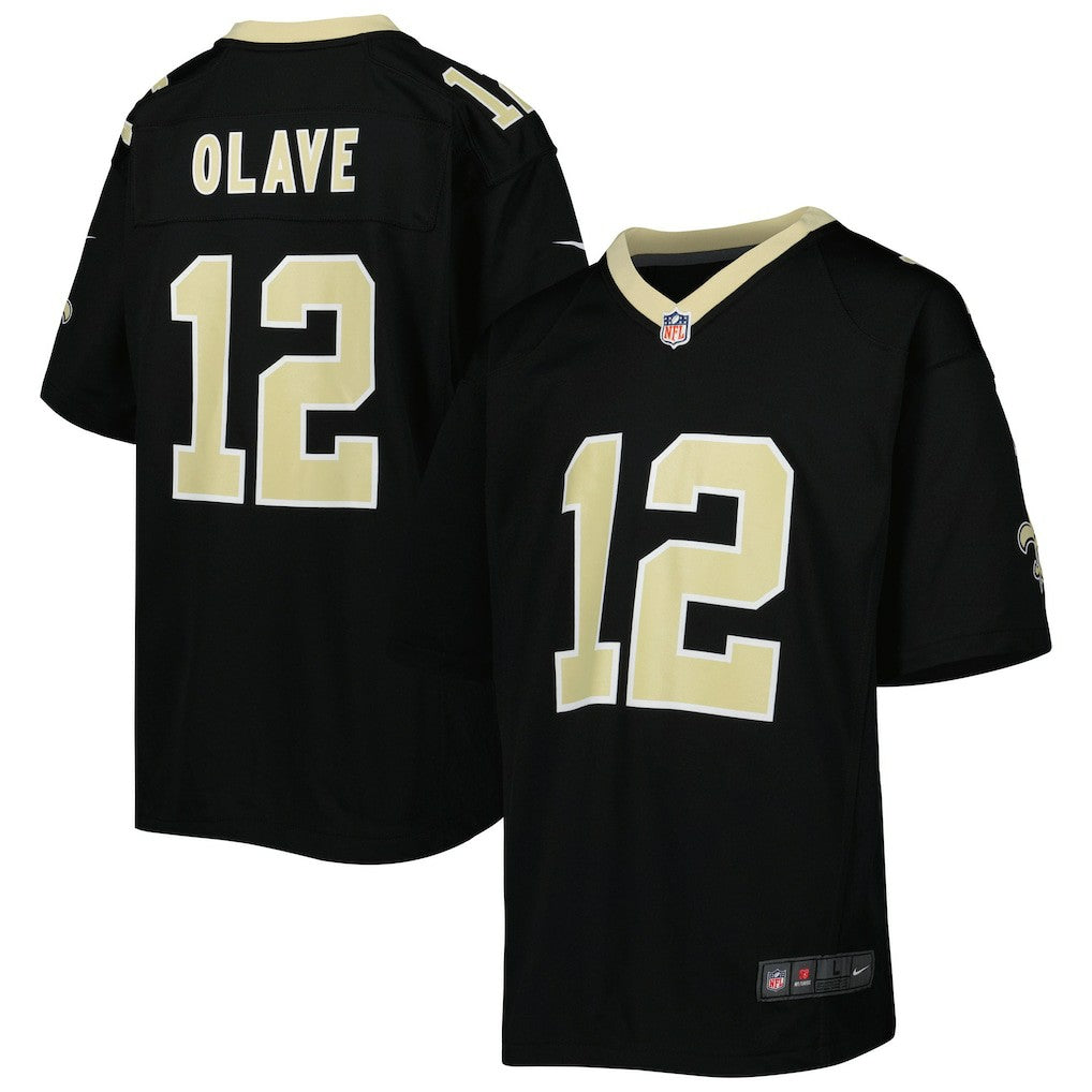 Nike Chris Olave New Orleans Saints Youth Game Jersey Black