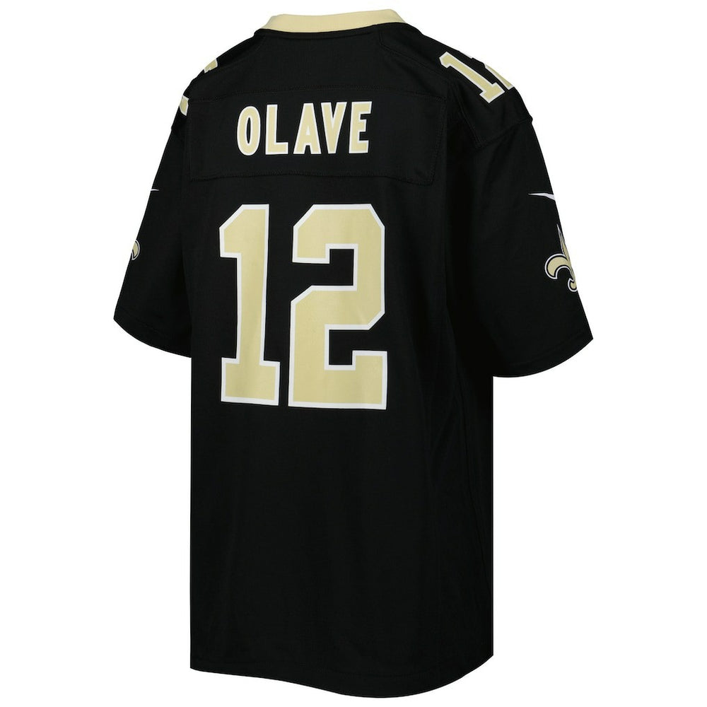 Nike Chris Olave New Orleans Saints Youth Game Jersey Black