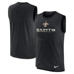 Nike New Orleans Saints Muscle Trainer Tank Top Black
