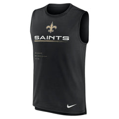 Nike New Orleans Saints Muscle Trainer Tank Top Black