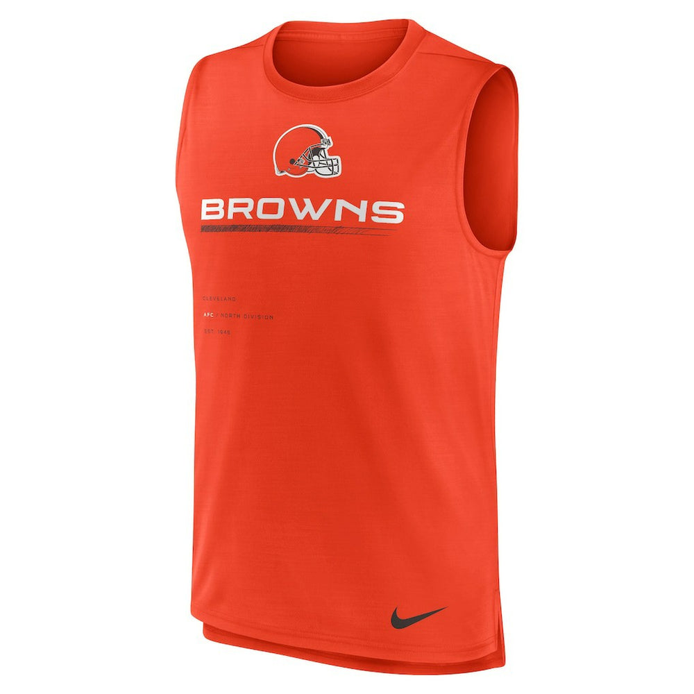 Nike Cleveland Browns Muscle Trainer Tank Top Orange
