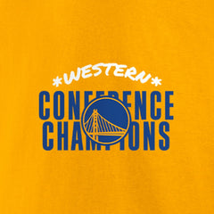 Golden State Warriors Women's 2022 Western Conference Champions Balanced Attack Roster V-Neck T-Shirt for sale Gold | Fanatics Near Me