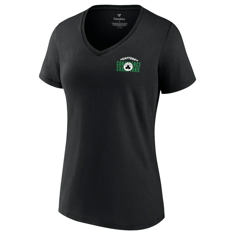 Boston Celtics Women's 2022 Eastern Conference Champions Balanced Attack Roster V-Neck T-Shirt Black | Fanatics for sale