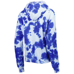 New England Patriots New Era Women's Cloud Dye Fleece Pullover Hoodie Royal