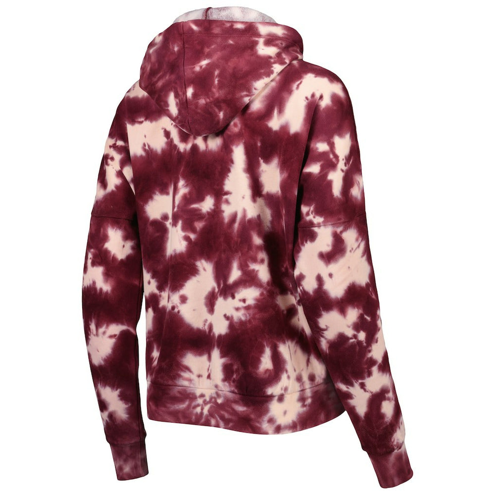 Washington Commanders New Era Women's Cloud Dye Fleece Pullover Hoodie Burgundy