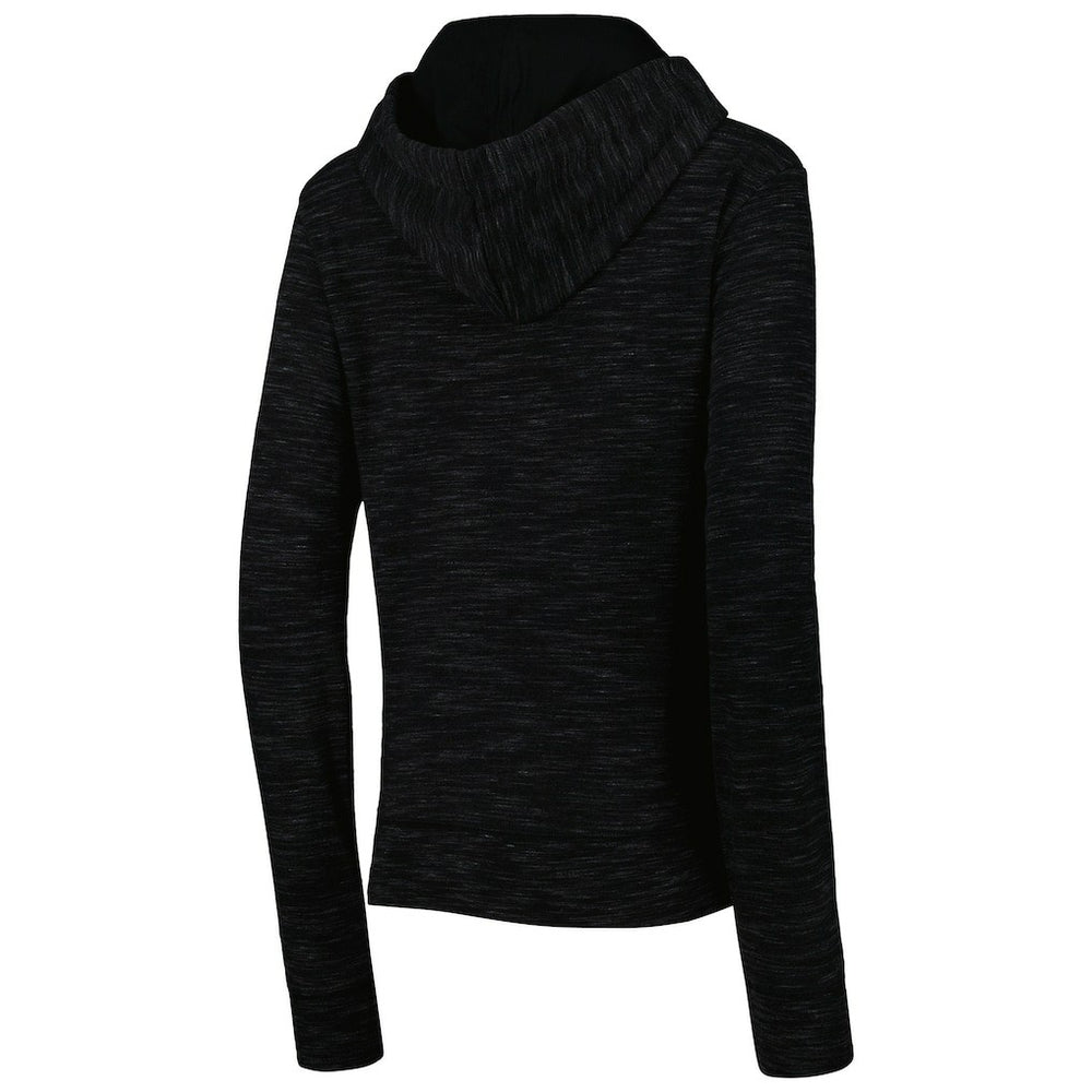 New Orleans Saints New Era Women's Reverse Space-Dye Full-Zip Hoodie Black
