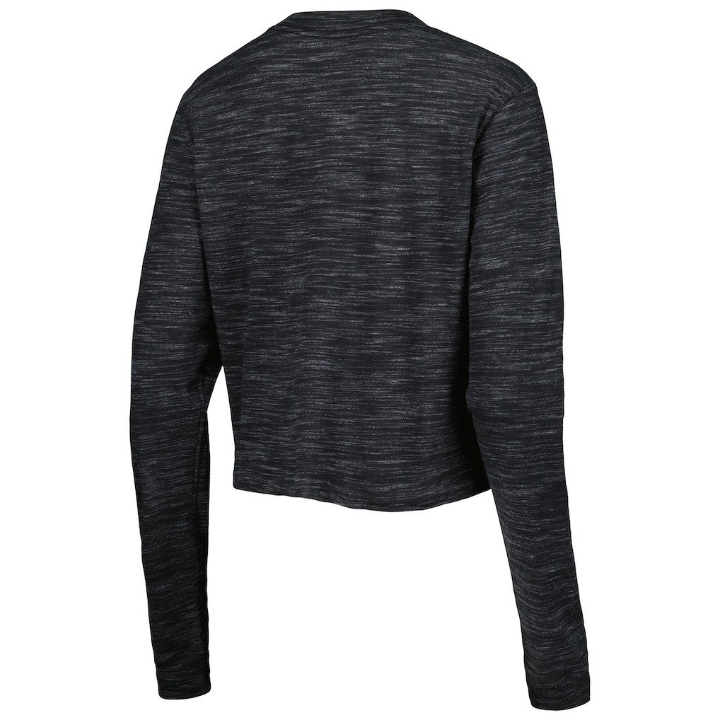 Las Vegas Raiders New Era Women's Crop Long Sleeve T-Shirt Black