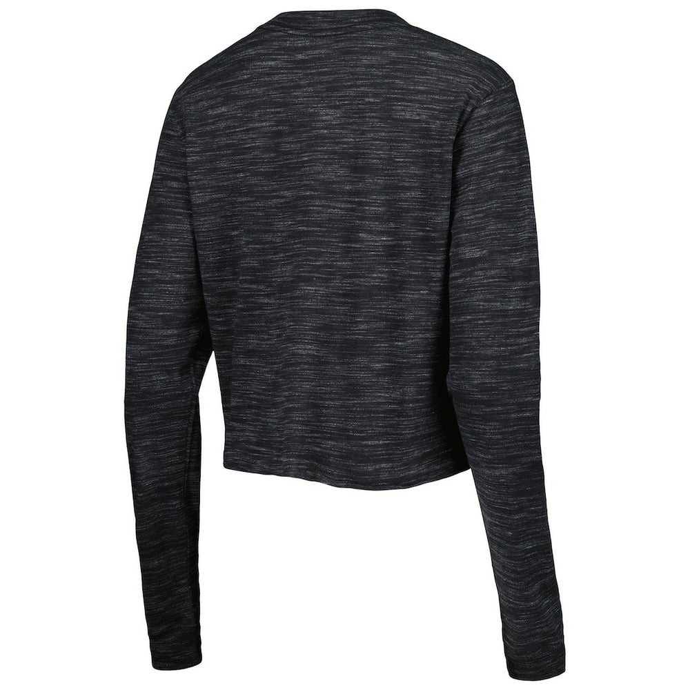 Las Vegas Raiders New Era Women's Crop Long Sleeve T-Shirt Black