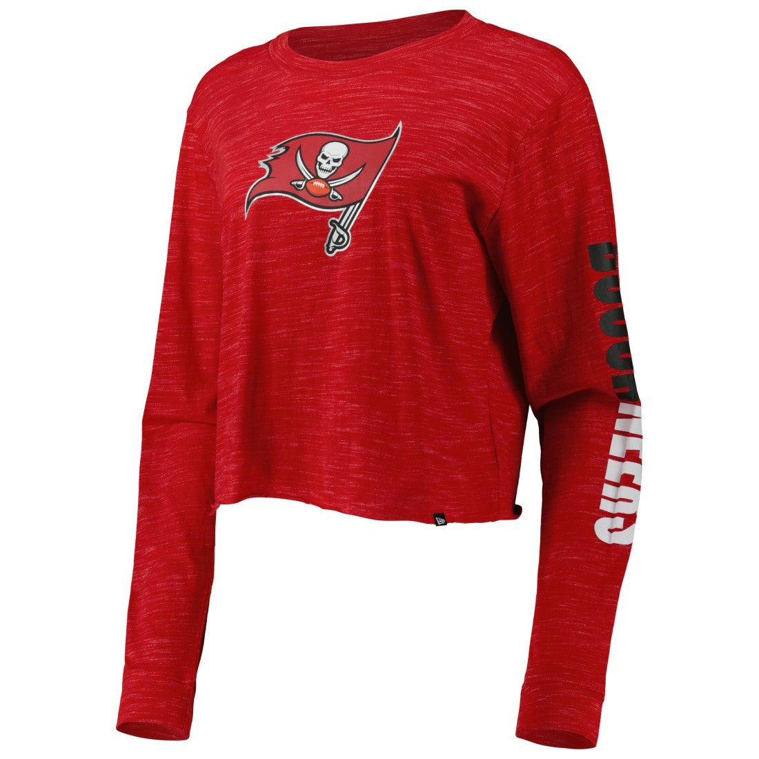 Tampa Bay Buccaneers New Era Women's Crop Long Sleeve T-Shirt Red