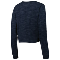Tennessee Titans New Era Women's Crop Long Sleeve T-Shirt Navy