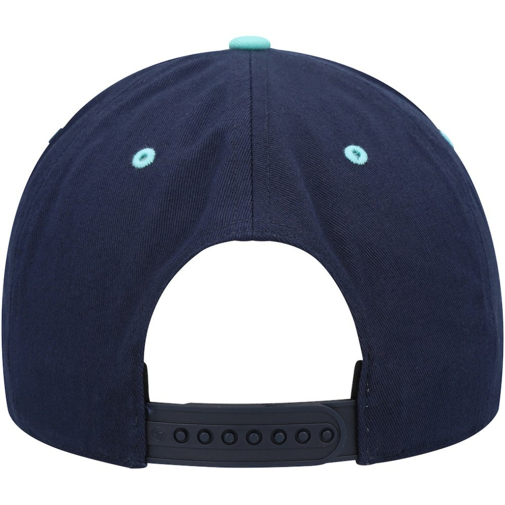Seattle Kraken '47 Super Hitch Adjustable Snapback Hat - Deep Sea Blue/Light Blue - NHL 4883517