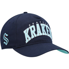 Seattle Kraken '47 Block Arch Hitch Snapback Hat - Deep Sea Blue - NHL 4883551