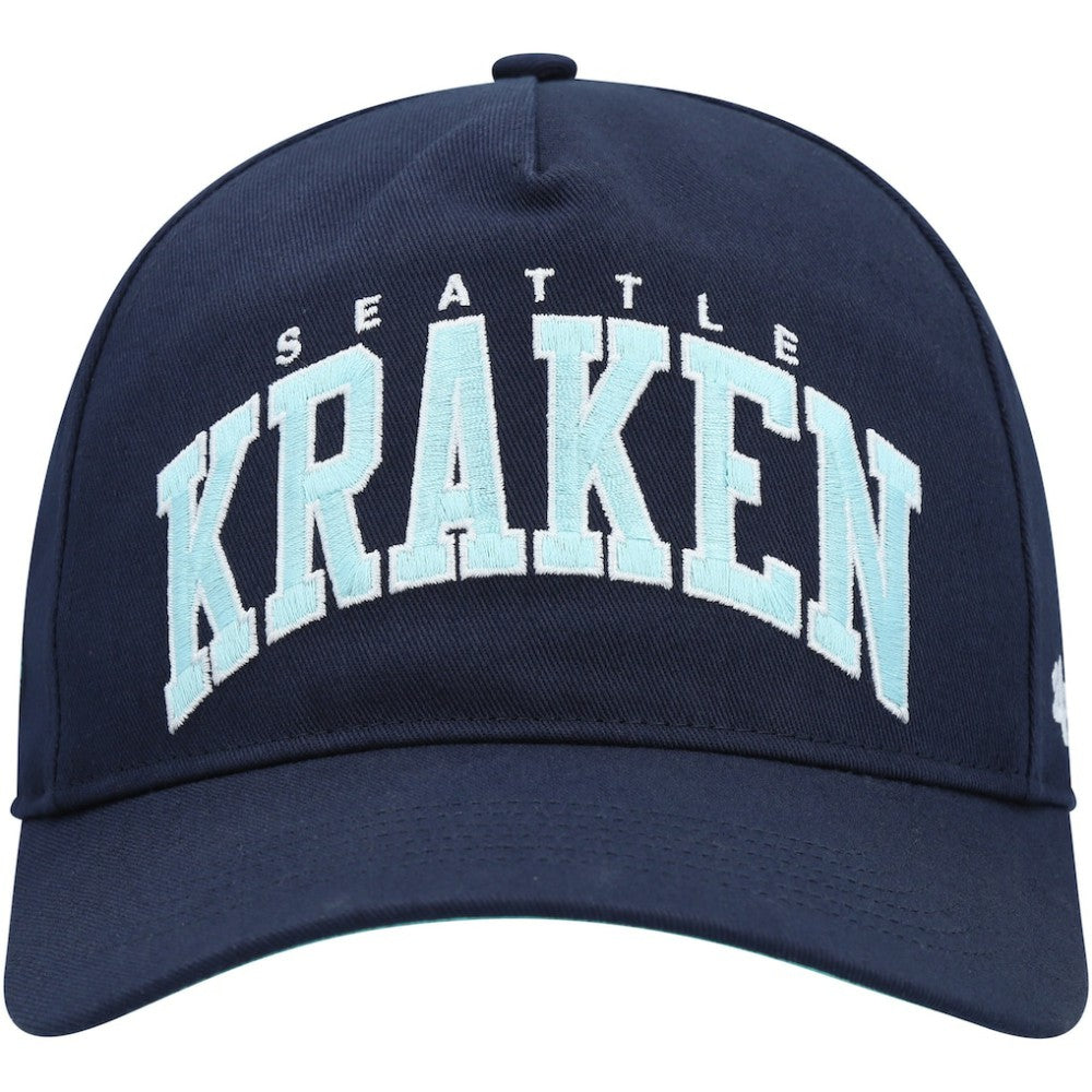 Seattle Kraken '47 Block Arch Hitch Snapback Hat - Deep Sea Blue - NHL 4883551
