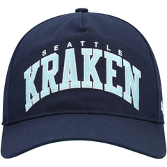 Seattle Kraken '47 Block Arch Hitch Snapback Hat - Deep Sea Blue - NHL 4883551