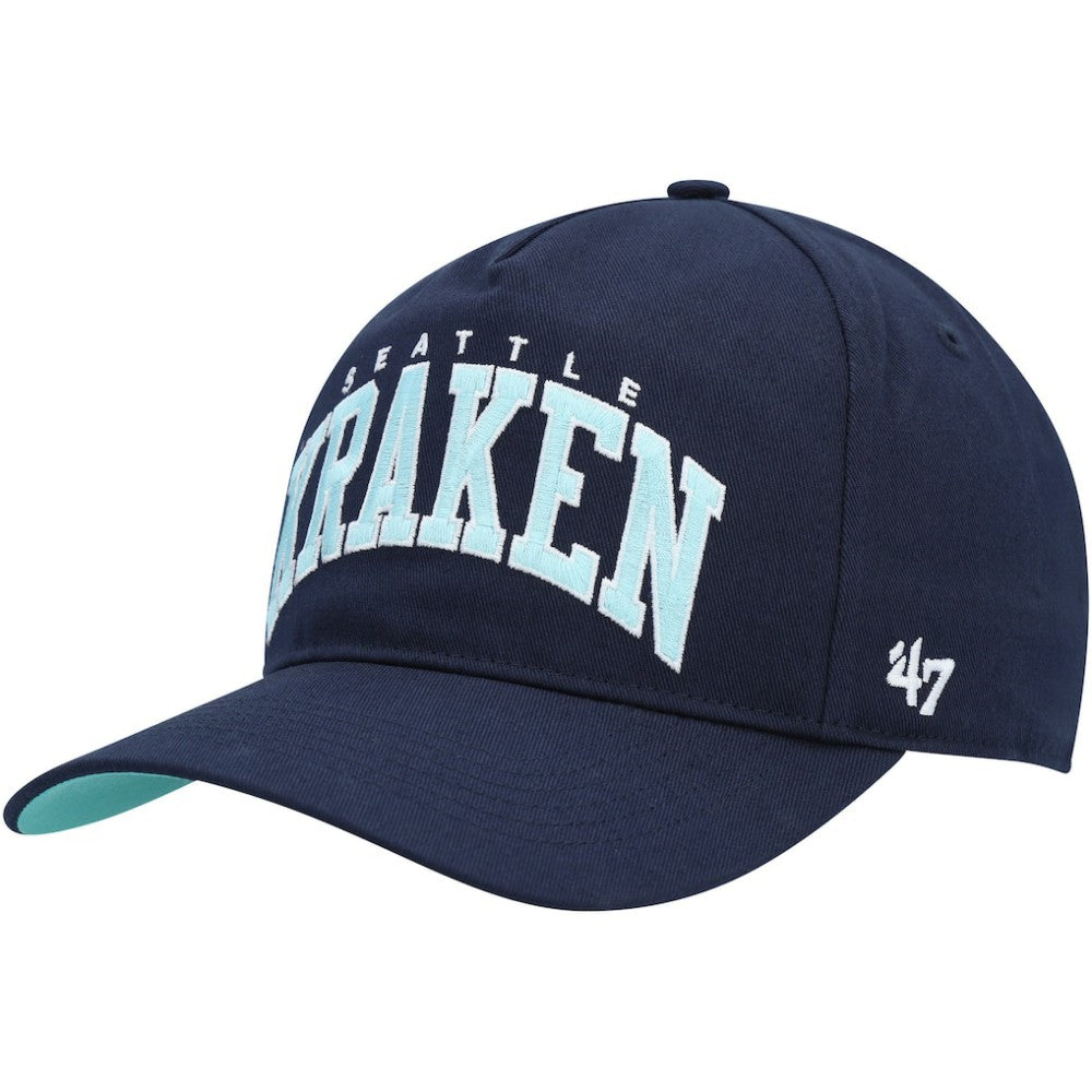 Seattle Kraken '47 Block Arch Hitch Snapback Hat - Deep Sea Blue - NHL 4883551