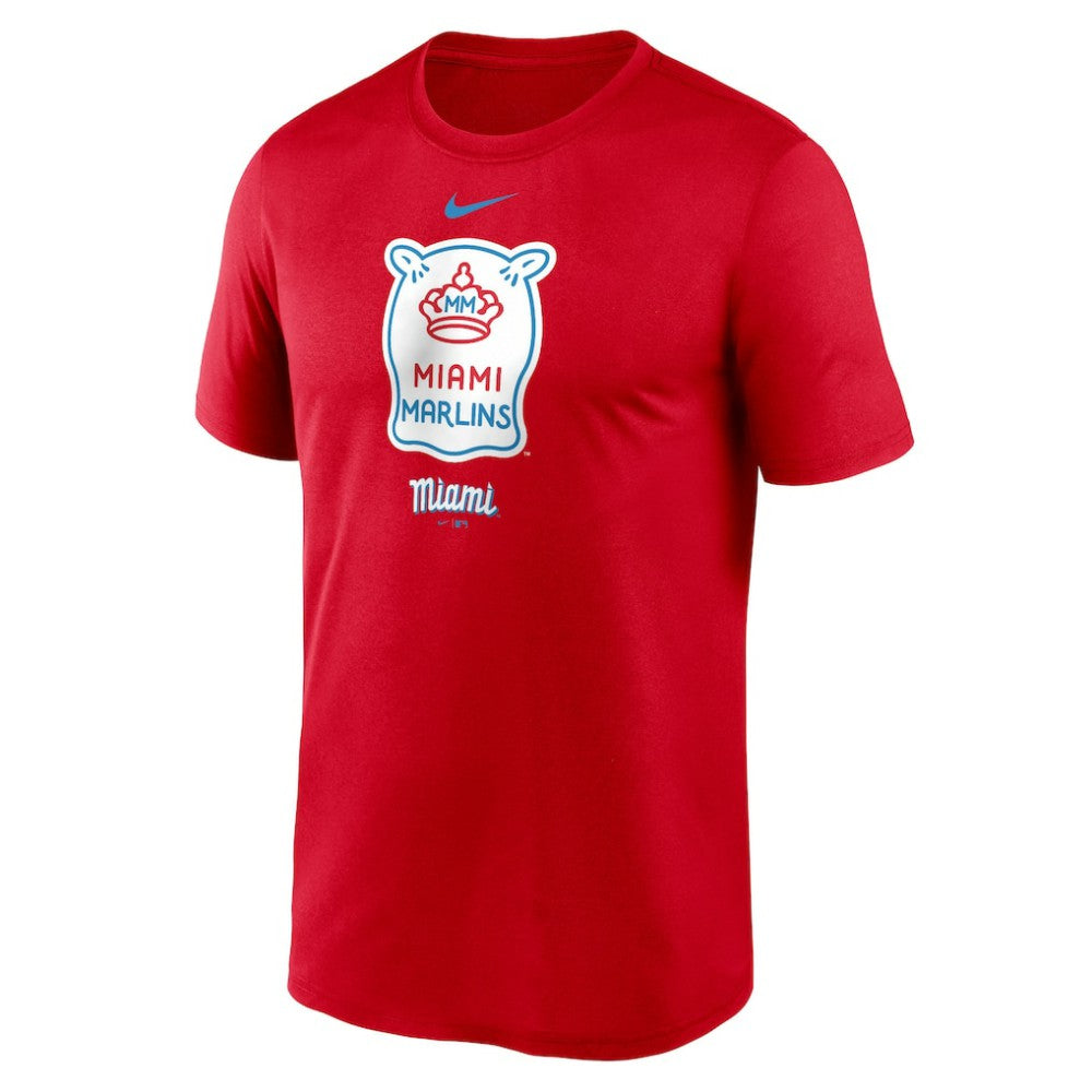 Miami Marlins Nike City Connect Logo T-Shirt - Red - Nike Online