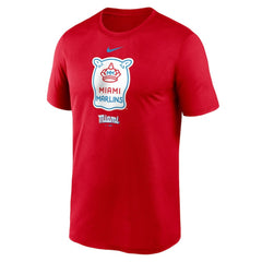 Miami Marlins Nike City Connect Logo T-Shirt - Red - Nike Online