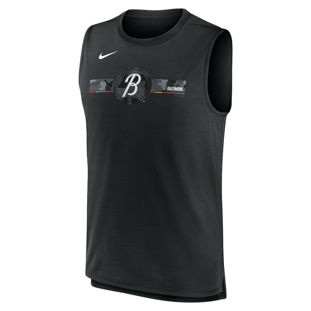 Baltimore Orioles Nike City Connect Muscle Tank - Black - Nike Online