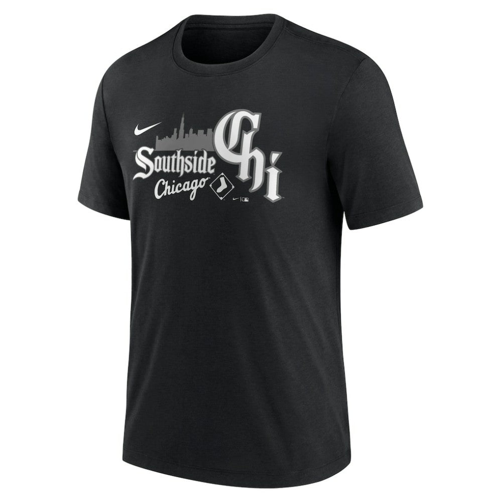 Chicago White Sox Nike City Connect Tri-Blend T-Shirt - Black - Nike Lifestyle