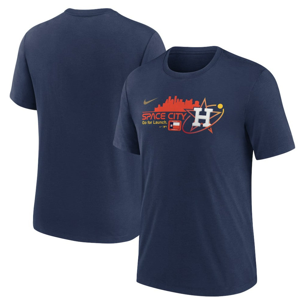 Houston Astros Nike City Connect Tri-Blend T-Shirt - Navy - Nike Discount