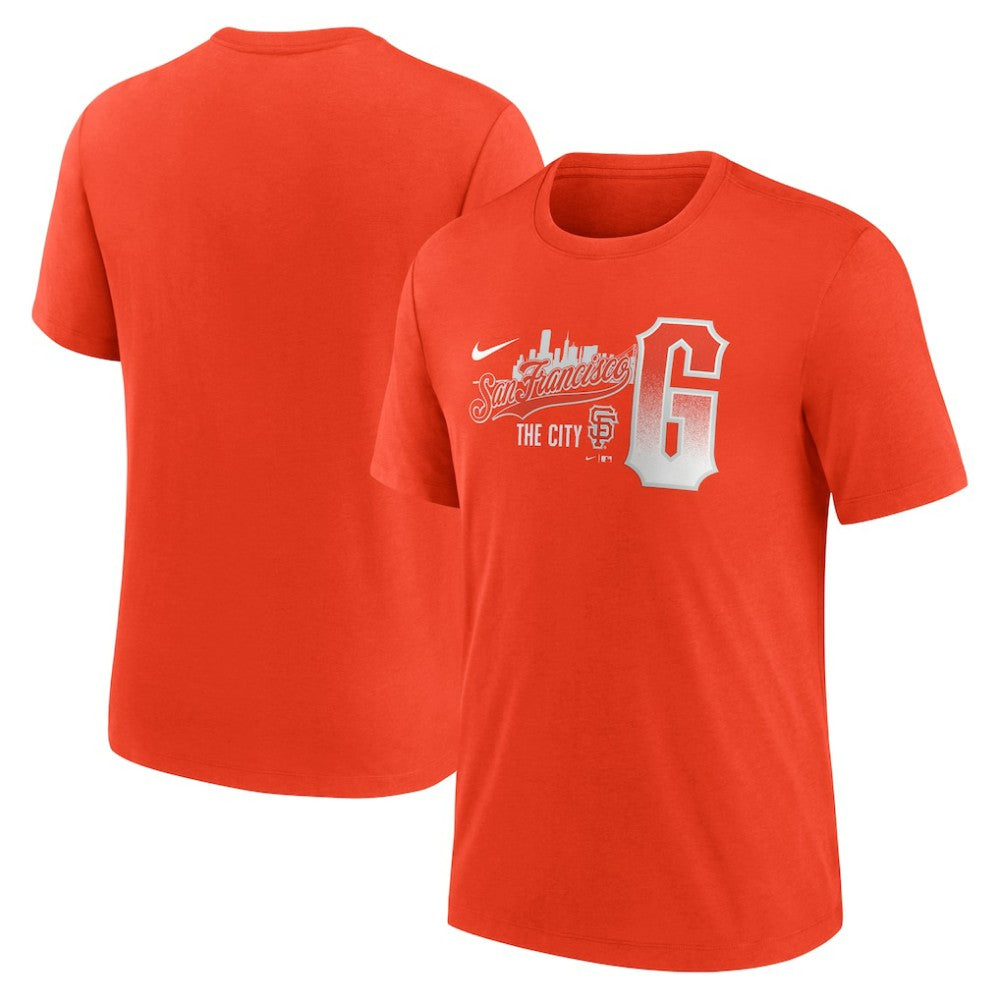 San Francisco Giants Nike City Connect Tri-Blend T-Shirt - Orange - Nike on Sale