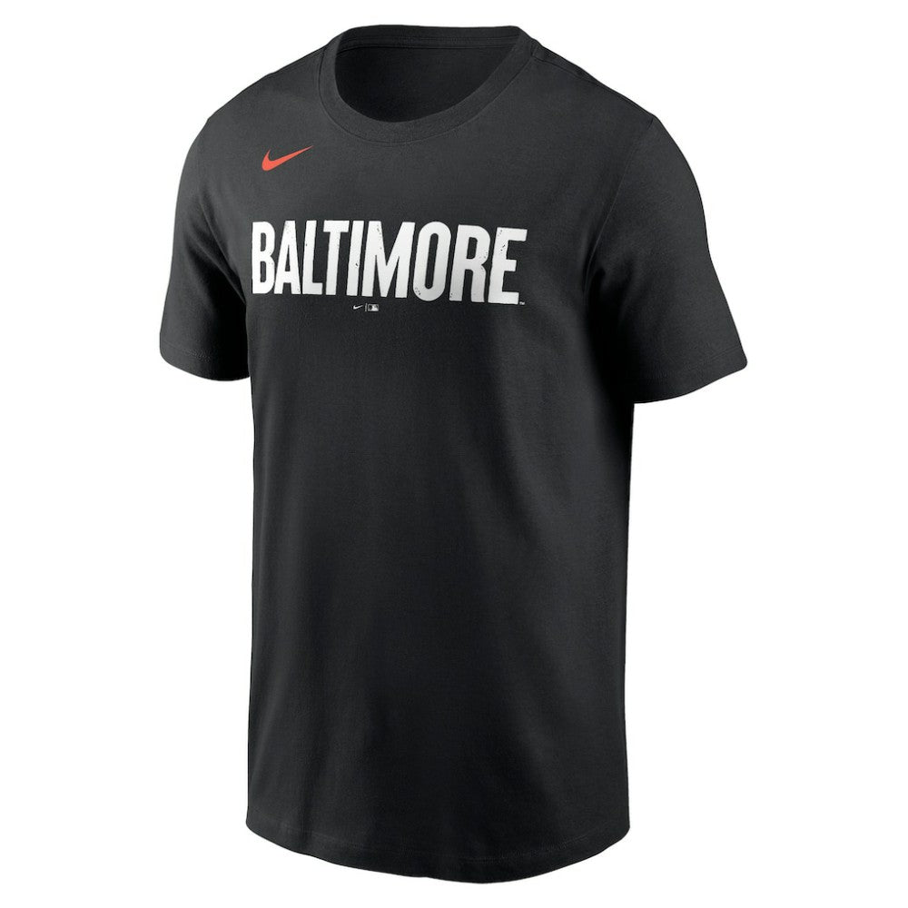 Baltimore Orioles Nike City Connect Wordmark T-Shirt - Black - Nike Discount