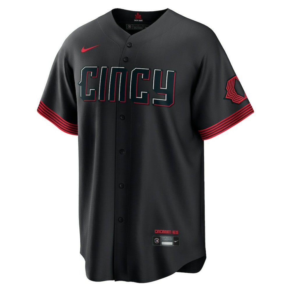 Cincinnati Reds Nike City Connect Replica Jersey - Black - Nike Lifestyle