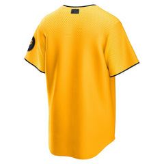 Pittsburgh Pirates Nike City Connect Replica Jersey - Gold - Nike Online