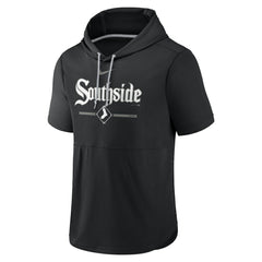Chicago White Sox Nike City Connect Short Sleeve Pullover Hoodie - Black - Nike Lifestyle