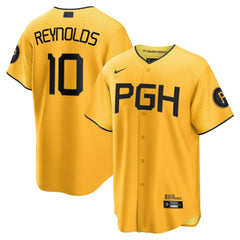 Bryan Reynolds Pittsburgh Pirates Nike City Connect Replica Player Jersey - Gold - Nike on Sale