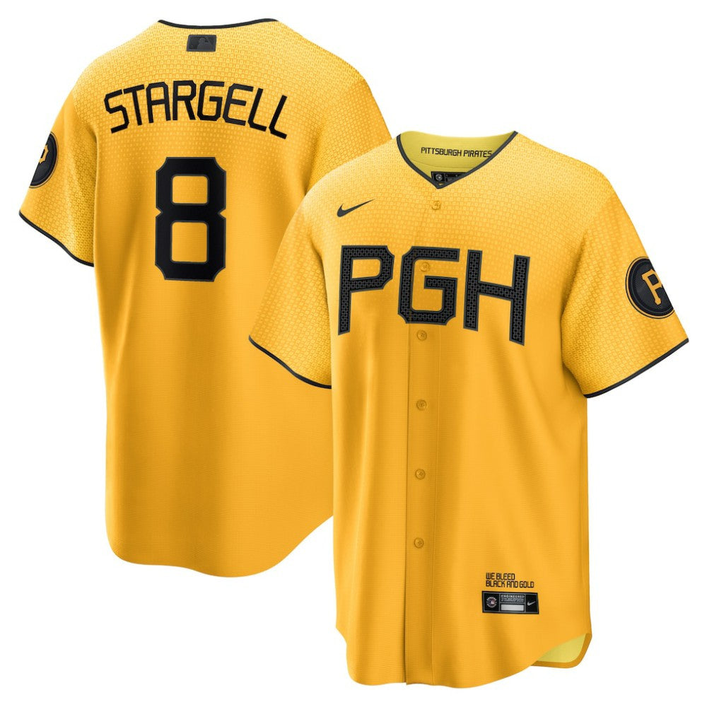 Willie Stargell Pittsburgh Pirates Nike City Connect Replica Player Jersey - Gold - Nike Sale
