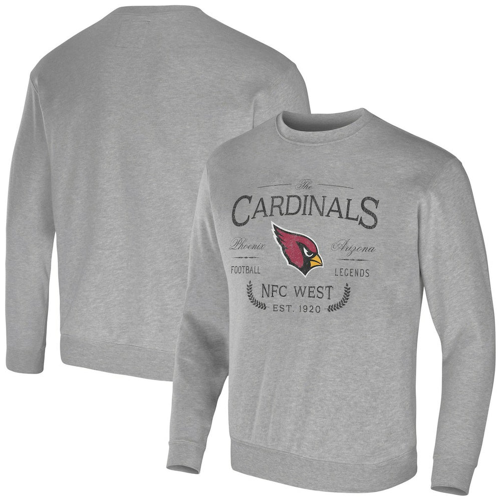 Fanatics Arizona Cardinals NFL x Darius Rucker Collection Pullover Sweatshirt Heather Gray