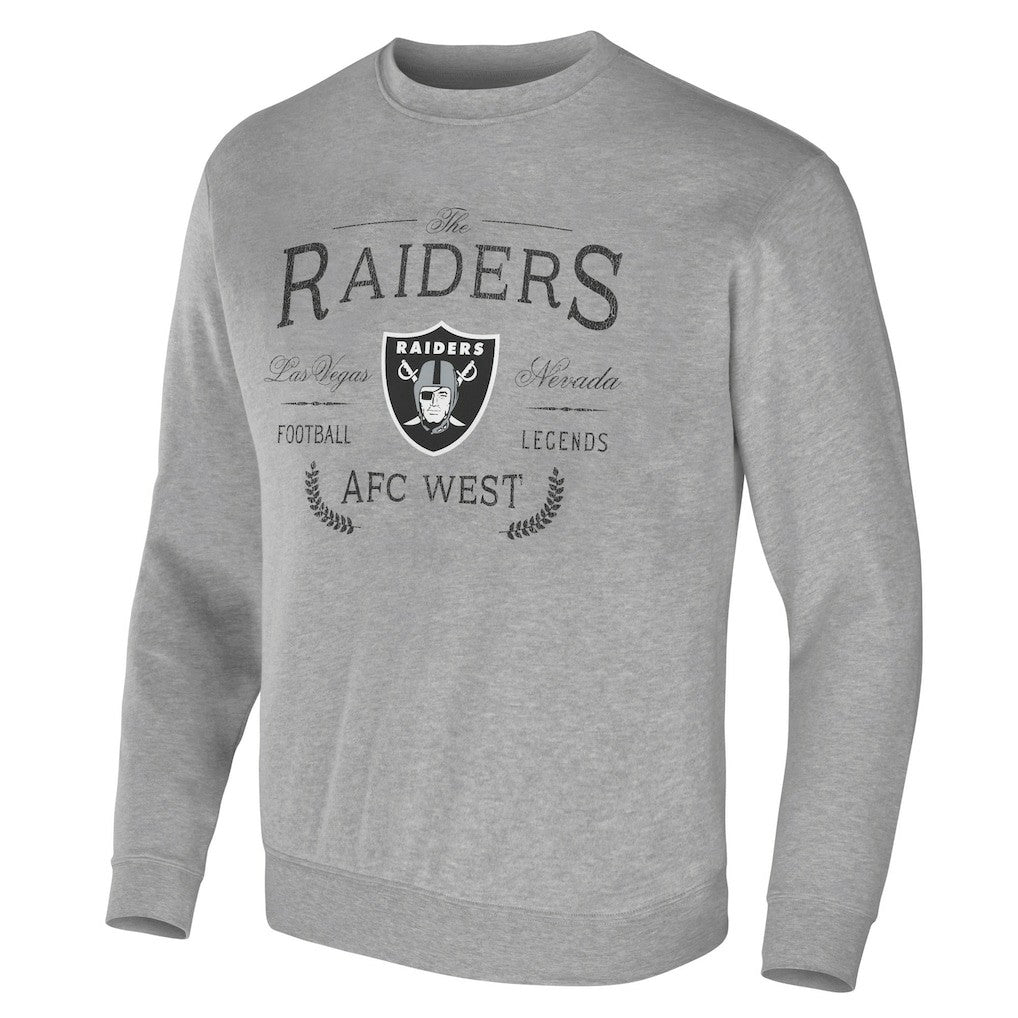 Fanatics Las Vegas Raiders NFL x Darius Rucker Collection Pullover Sweatshirt Heather Gray