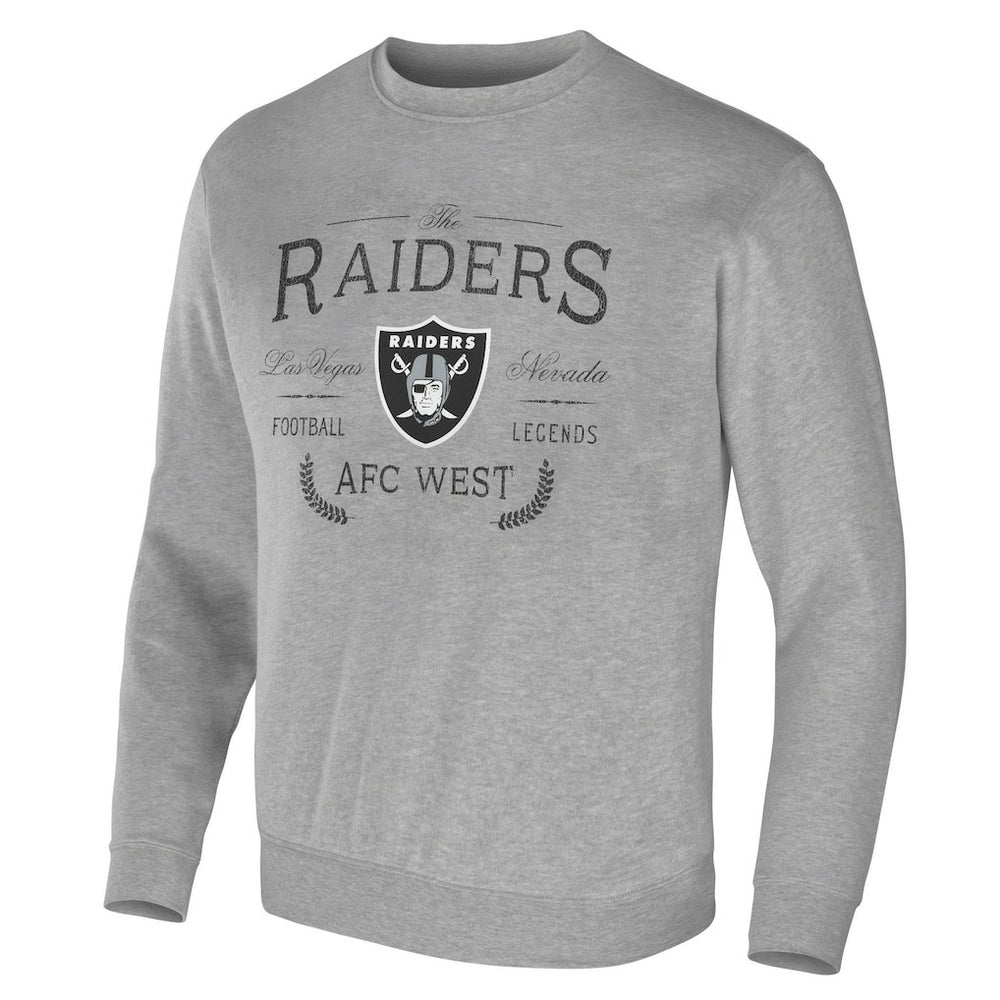 Fanatics Las Vegas Raiders NFL x Darius Rucker Collection Pullover Sweatshirt Heather Gray