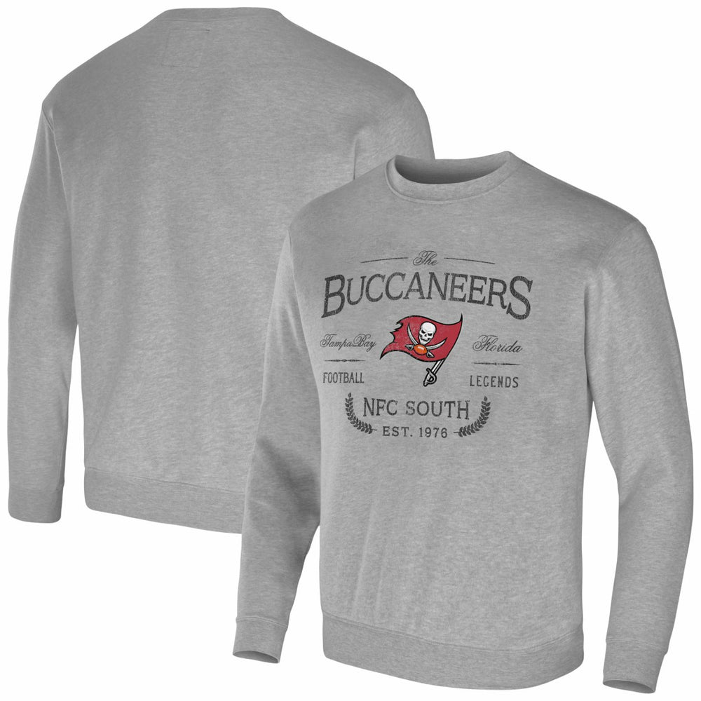 Fanatics Tampa Bay Buccaneers NFL x Darius Rucker Collection Pullover Sweatshirt Heather Gray