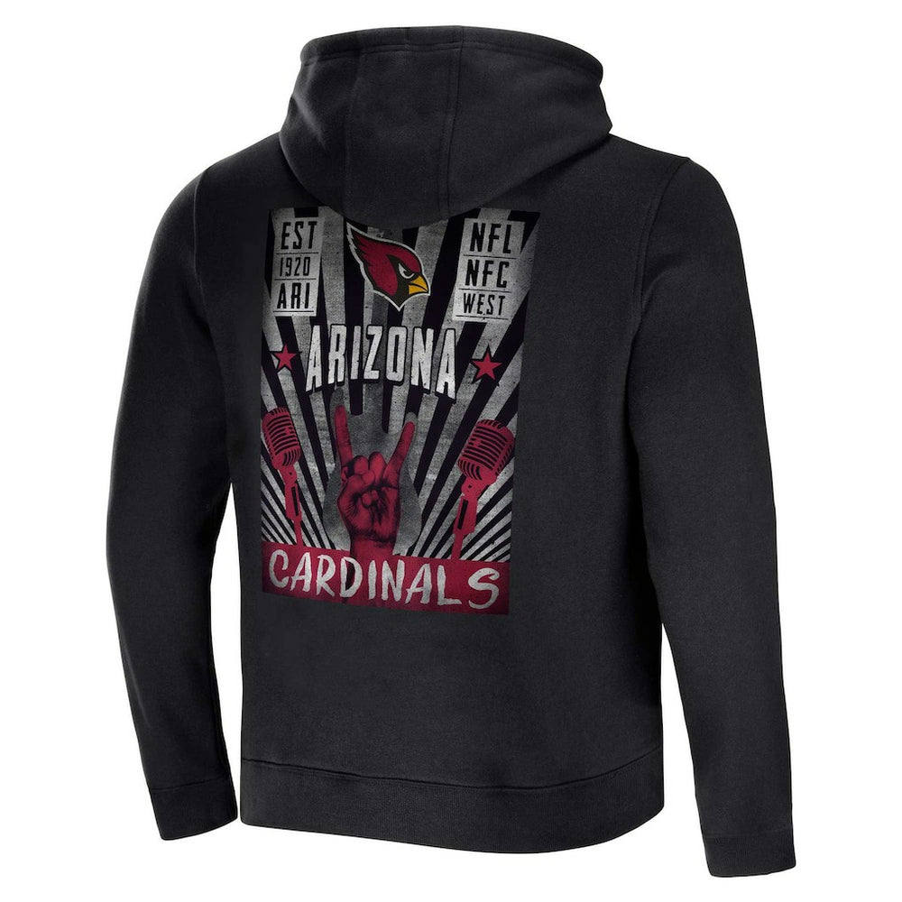 Fanatics Arizona Cardinals NFL x Darius Rucker Collection Rocker Full-Zip Hoodie Black