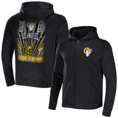 Fanatics Los Angeles Rams NFL x Darius Rucker Collection Rocker Full-Zip Hoodie Black