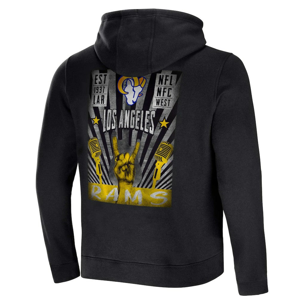 Fanatics Los Angeles Rams NFL x Darius Rucker Collection Rocker Full-Zip Hoodie Black