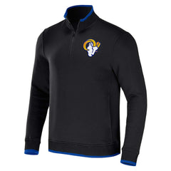Fanatics Los Angeles Rams NFL x Darius Rucker Collection Logo Quarter-Zip Top Black