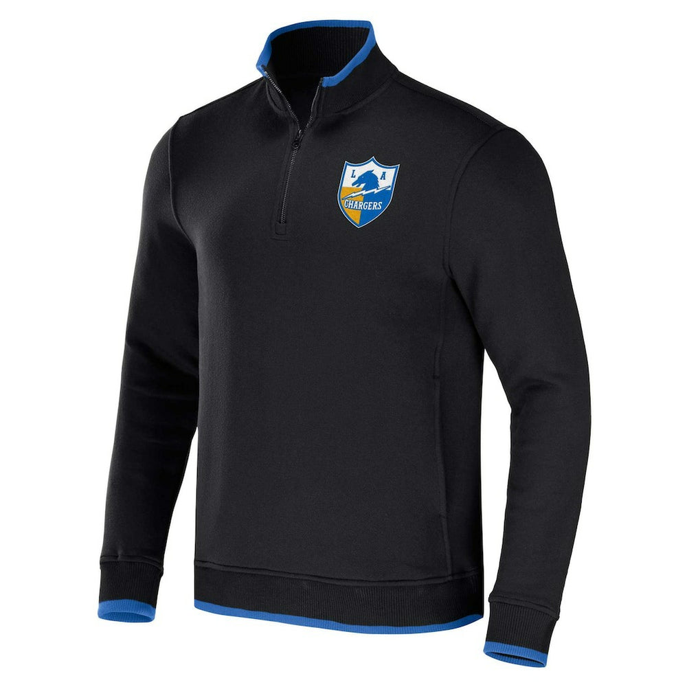 Fanatics Los Angeles Chargers NFL x Darius Rucker Collection Logo Quarter-Zip Top Black