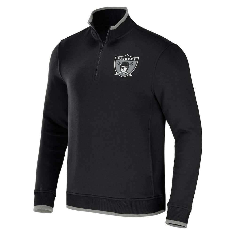 Fanatics Las Vegas Raiders NFL x Darius Rucker Collection Logo Quarter-Zip Top Black