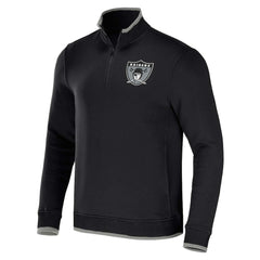 Fanatics Las Vegas Raiders NFL x Darius Rucker Collection Logo Quarter-Zip Top Black