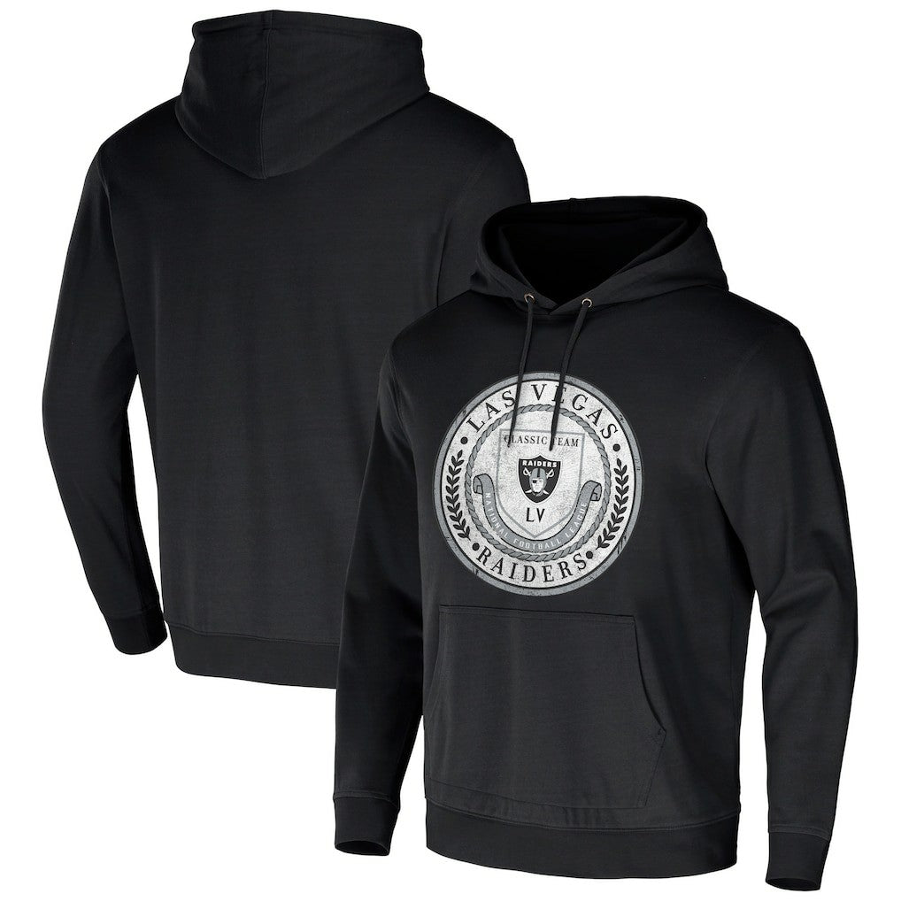 Fanatics Las Vegas Raiders NFL x Darius Rucker Collection Washed Pullover Hoodie Black
