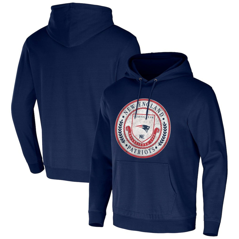 Fanatics New England Patriots NFL x Darius Rucker Collection Washed Pullover Hoodie Navy
