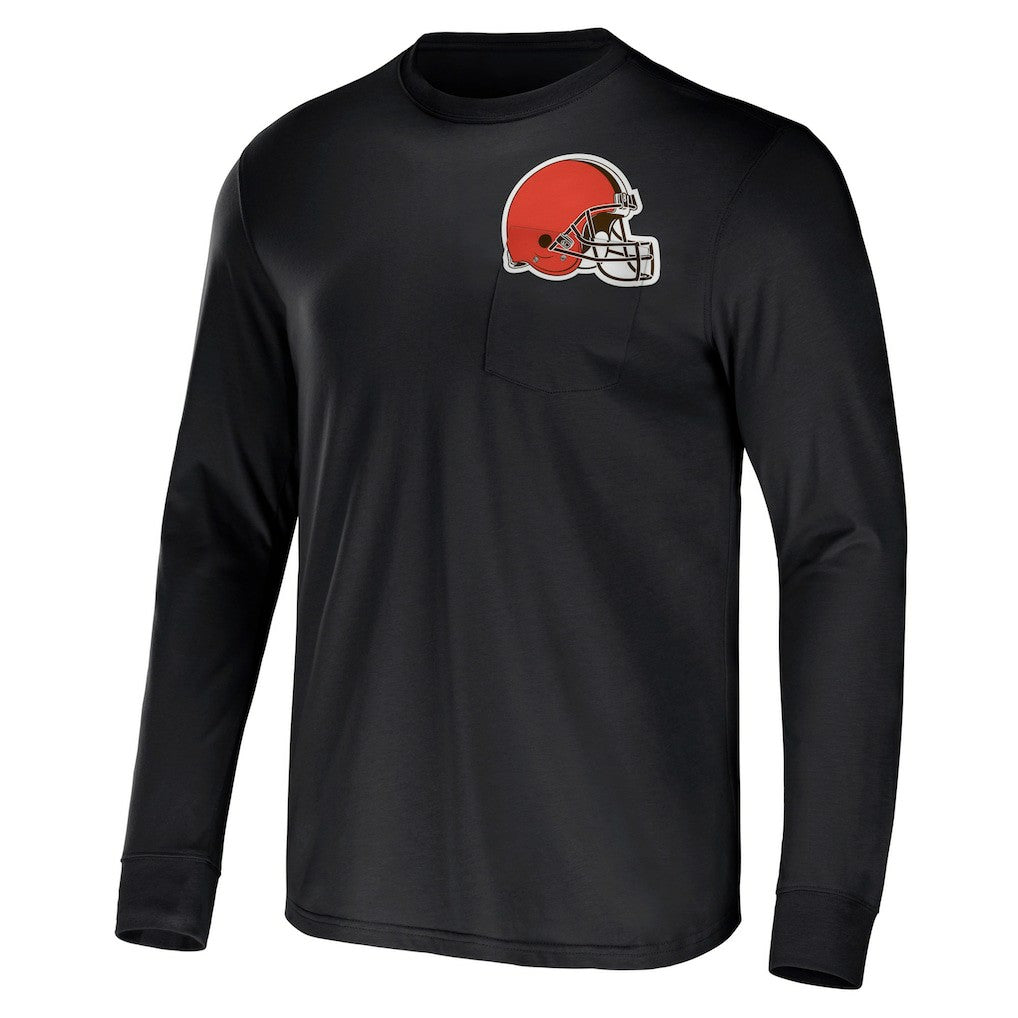 Fanatics Cleveland Browns NFL x Darius Rucker Collection Team Long Sleeve Pocket T-Shirt Brown